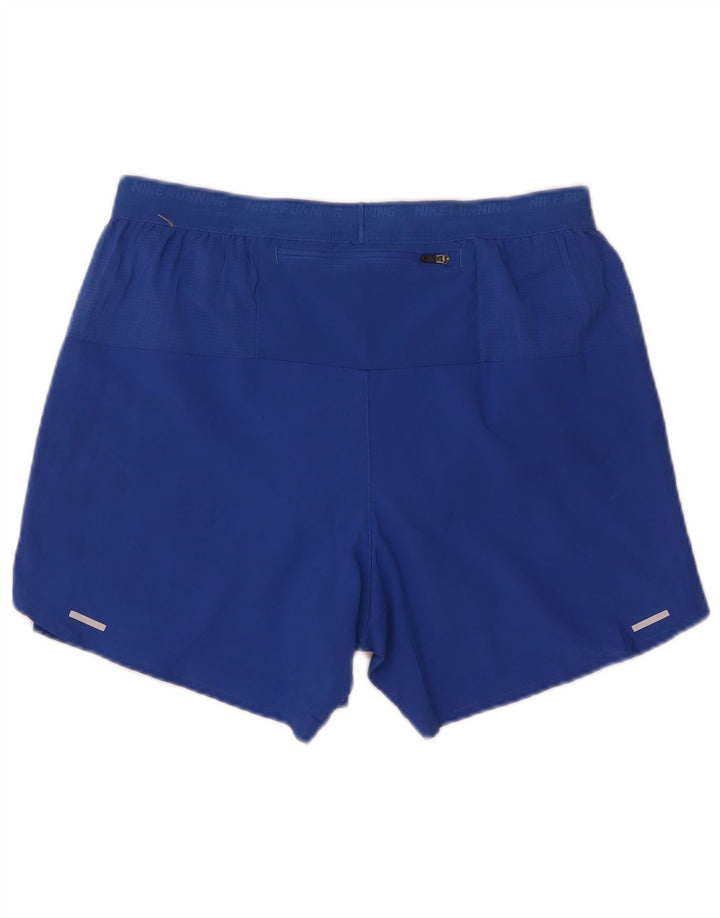 Nike Dri Fit Grafik-Sportshorts für Jungen, 10–11 Jahre, mittelblaues Polyester