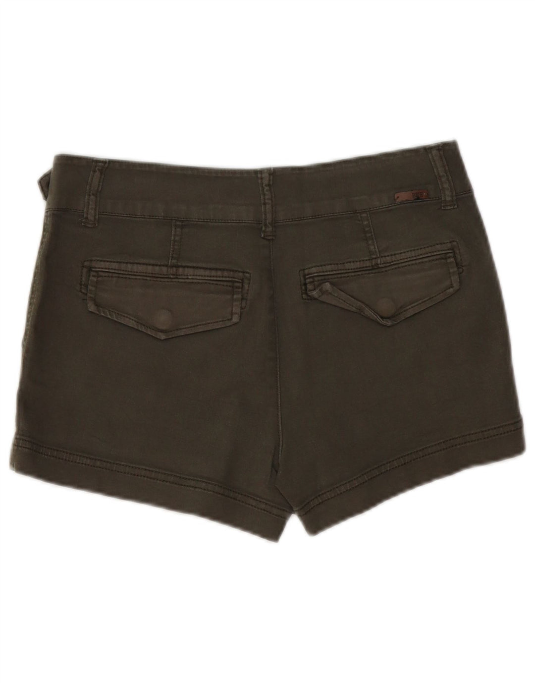 BKE Damen Jeansshorts W27 Small Khaki Baumwolle