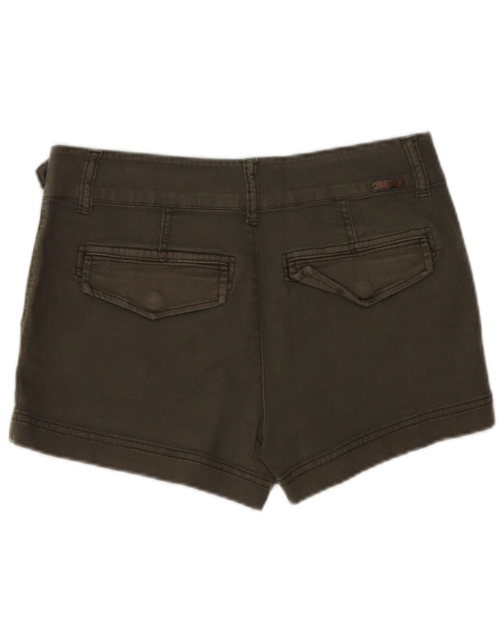 BKE Damen Jeansshorts W27 Small Khaki Baumwolle