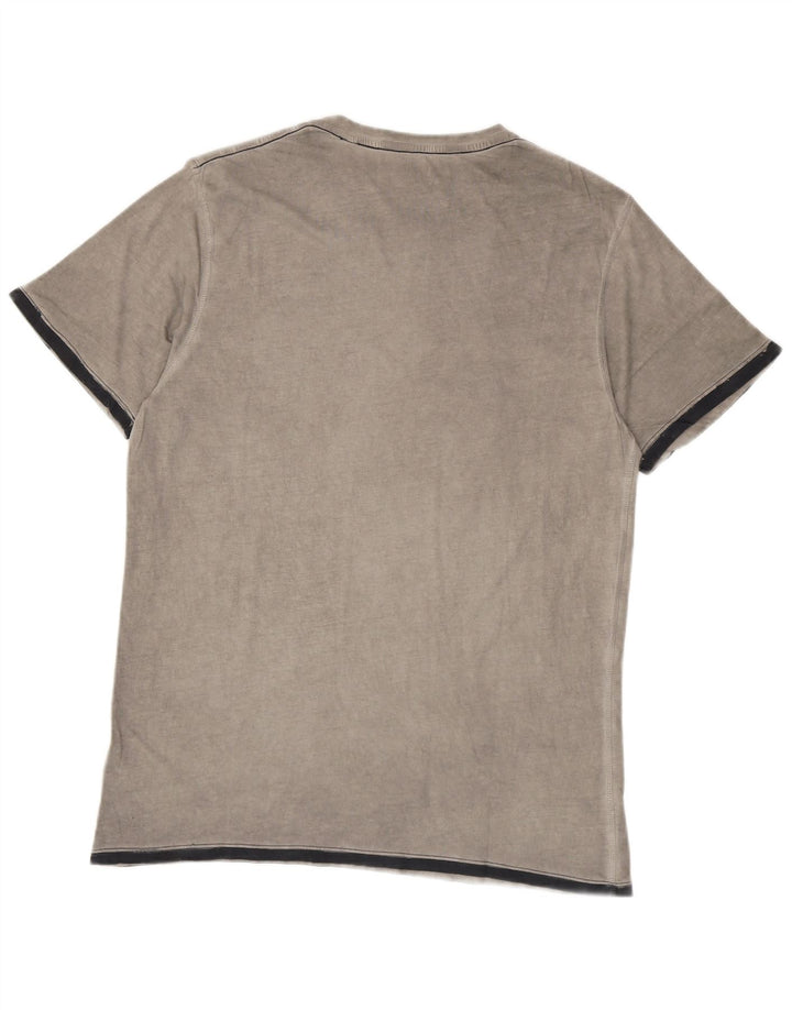 Guess Herren T-Shirt Top Large Grau Baumwolle
