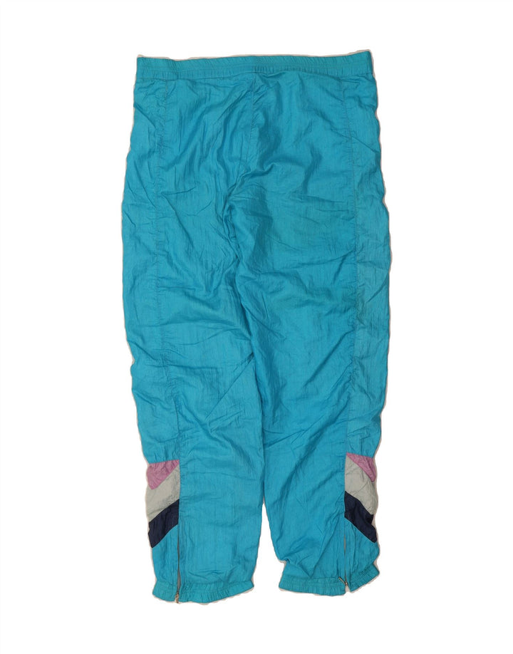 VINTAGE Mens Tracksuit Trousers Large Blue Colourblock Vintage Vintage and Second-Hand Vintage from Messina Hembry 
