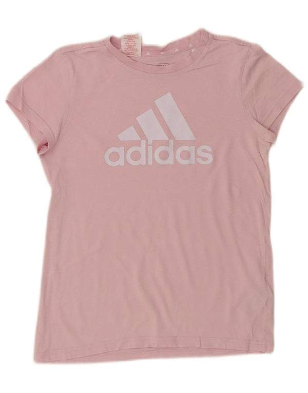 Adidas Mädchen Grafik T-Shirt Top 13–14 Jahre rosa Baumwolle