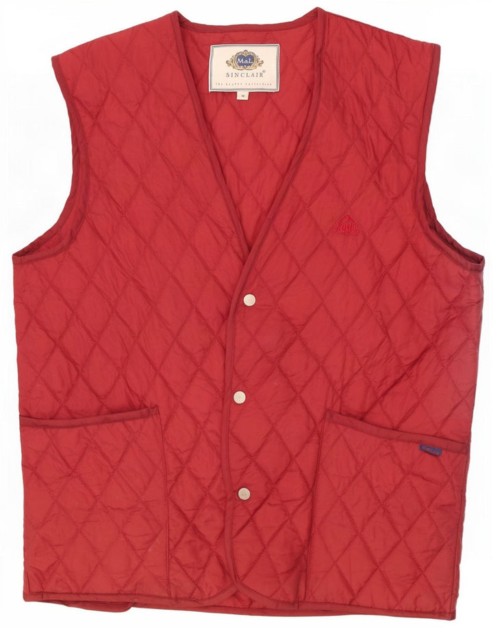 Sinclair Herren-Steppweste UK 38 Medium Burgund Nylon