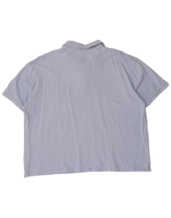 James Pringle Herren Poloshirt 2XL Blaue Baumwolle