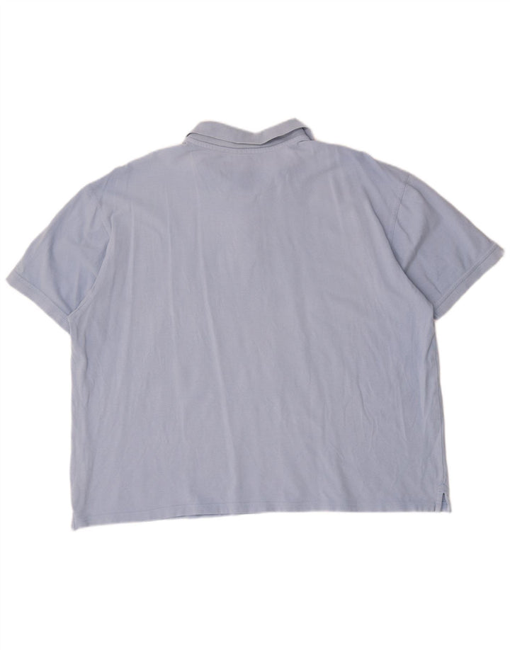 James Pringle Herren Poloshirt 2XL Blaue Baumwolle