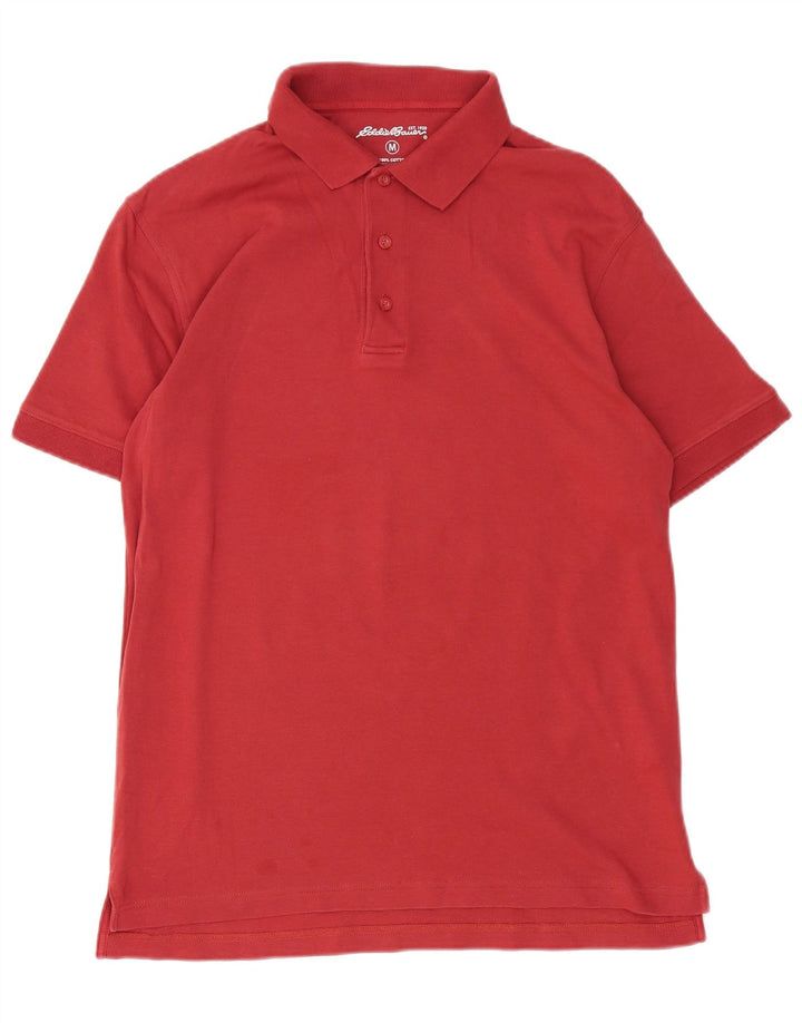 Eddie Bauer Herren-Poloshirt aus mittelroter Baumwolle