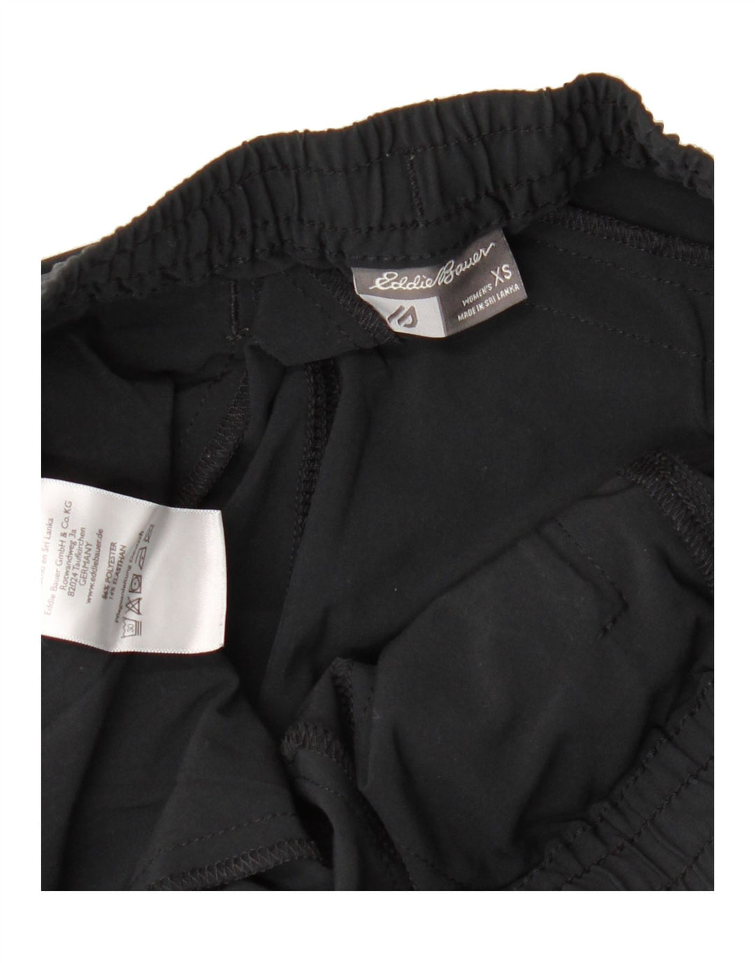 EDDIE BAUER Womens Tracksuit Trousers UK 6 XS  Black Polyester Vintage Eddie Bauer and Second-Hand Eddie Bauer from Messina Hembry 