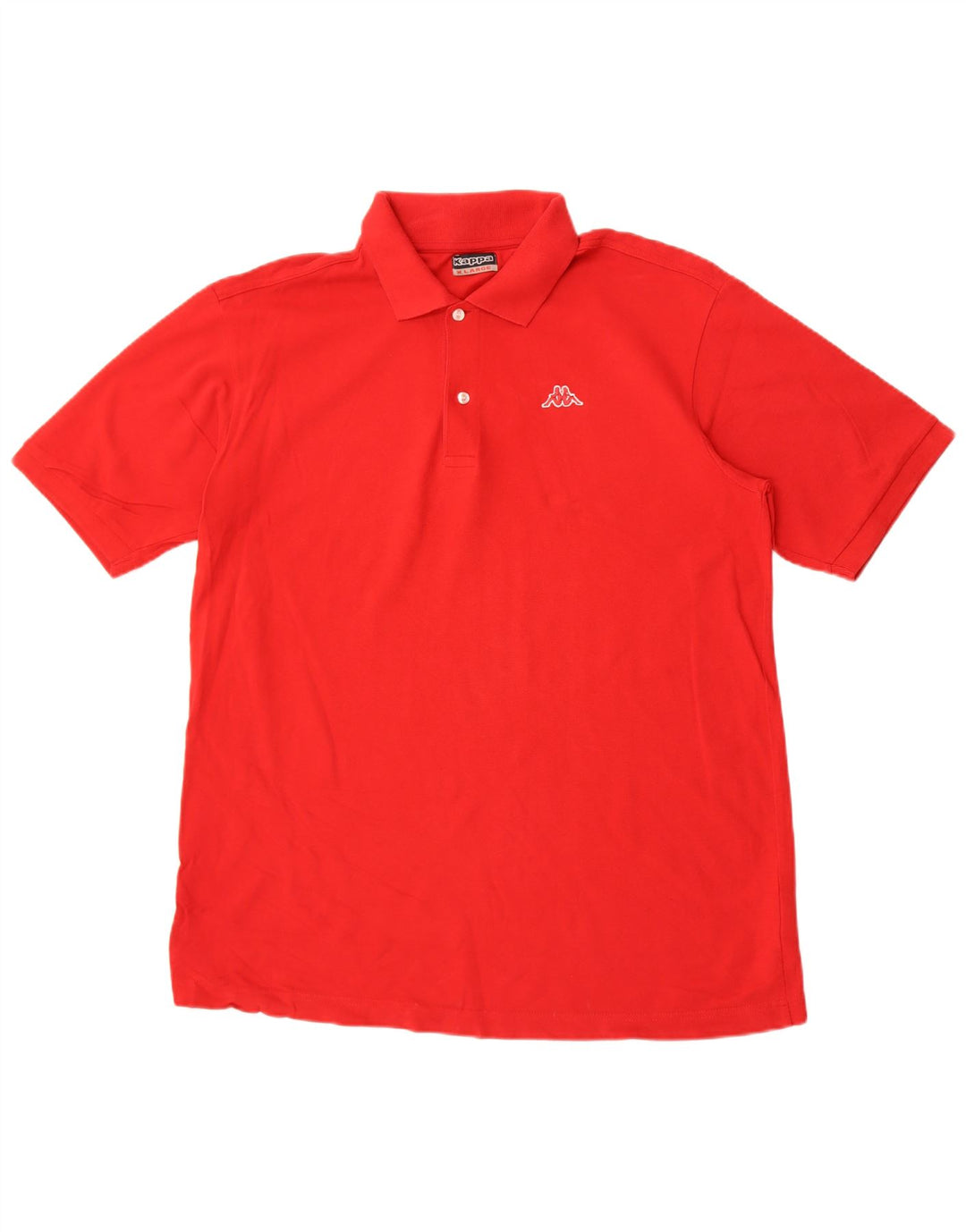 Kappa Herren Poloshirt XL Rot Baumwolle