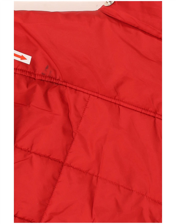 Zara Damen Trafaluc Wattierte Jacke UK 16 Large Rot