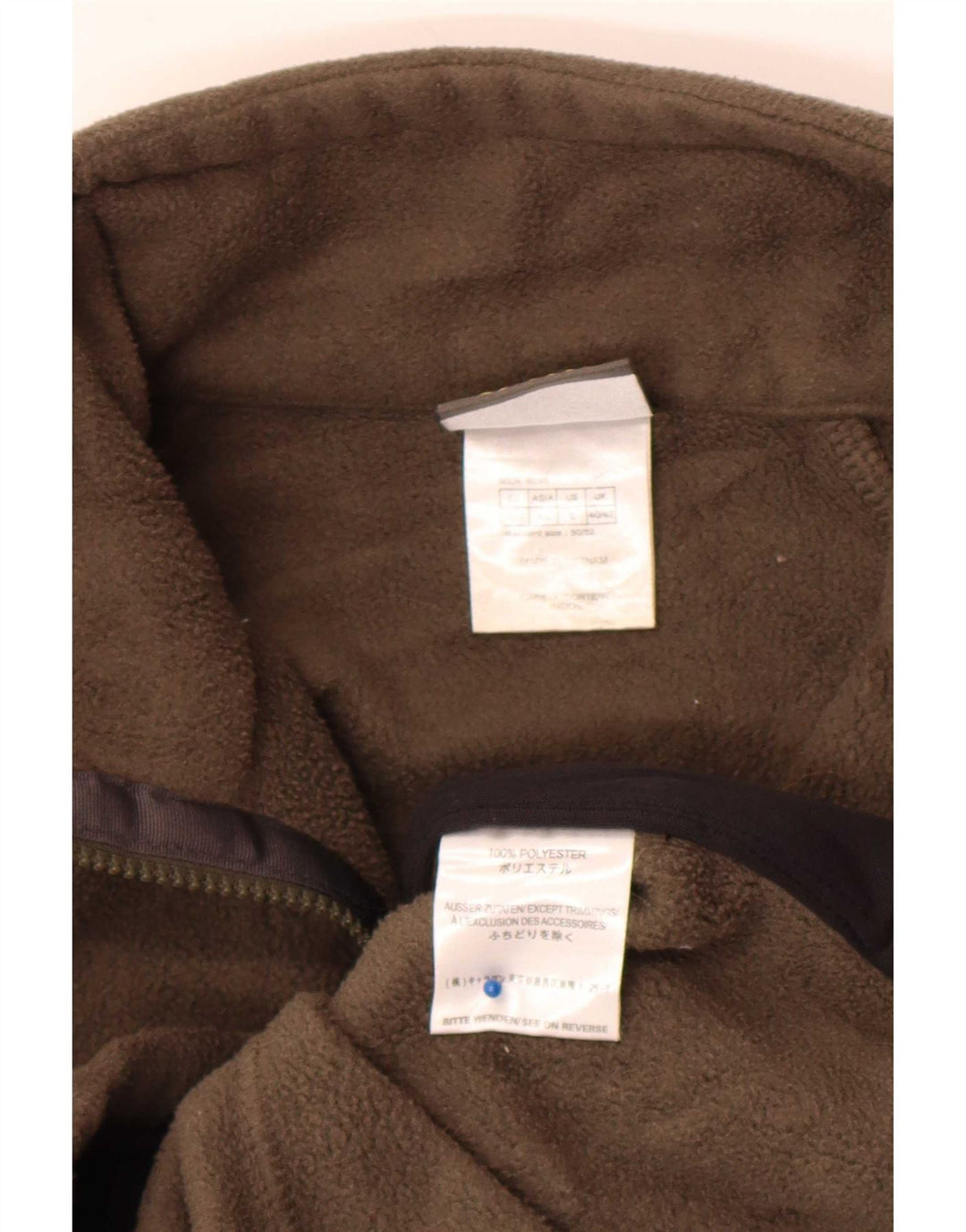 Jack Wolfskin Herren Liner Fleecejacke UK 40/42 Large Khaki Polyester