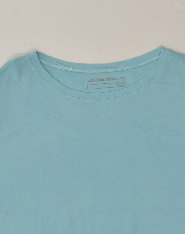 EDDIE BAUER Womens T-Shirt Top UK 20 2XL Blue | Vintage Eddie Bauer | Thrift | Second-Hand Eddie Bauer | Used Clothing | Messina Hembry 