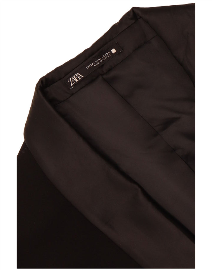 Zara Herren 1-Knopf-Blazerjacke EU 50 Mittelschwarz