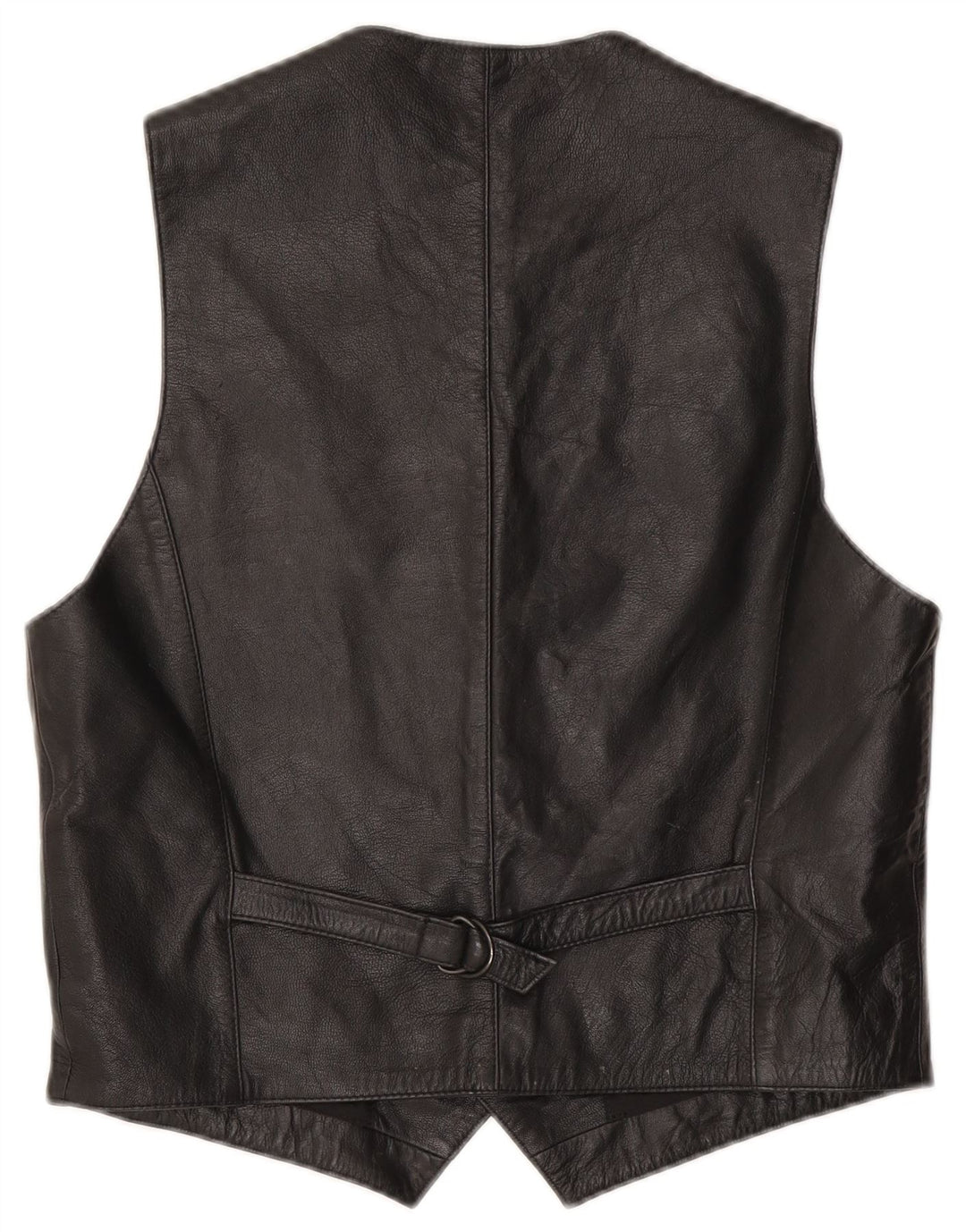 Vintage Herren Lederweste IT 50 Medium Schwarz