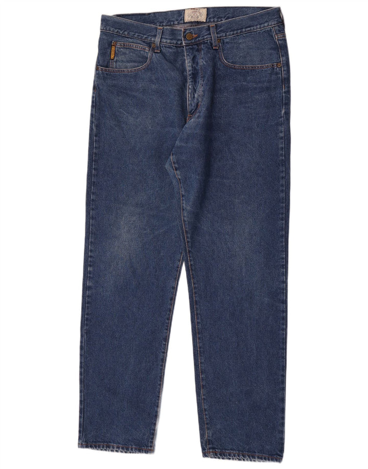 Armani Herren Straight Jeans W38 L33 Blau