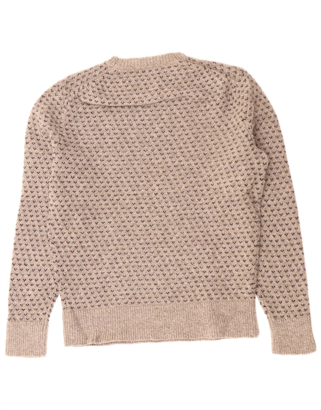 J. CREW Damen-Pullover mit U-Boot-Ausschnitt, UK 14, Mittelgrau, Fair Isle