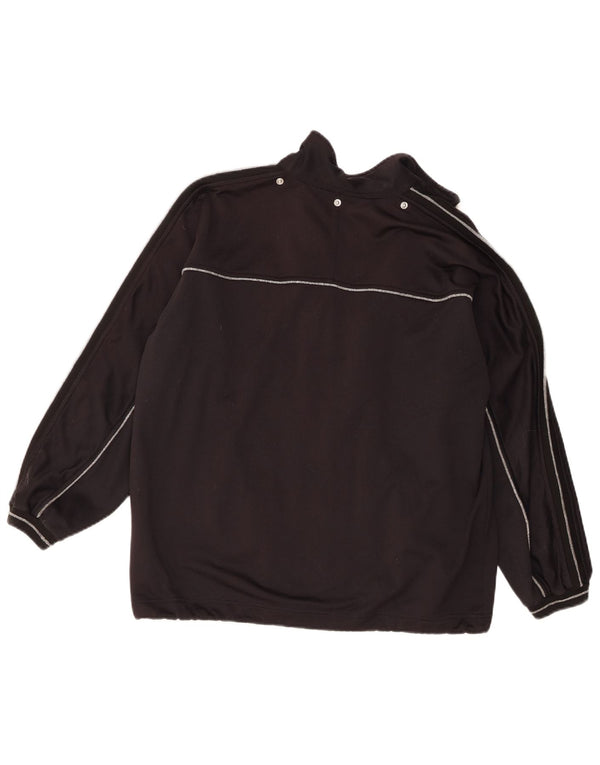 Champion Damen-Trainingsanzug-Oberteil in Übergröße, UK-Größe 10, Größe S, Schwarz, Polyester