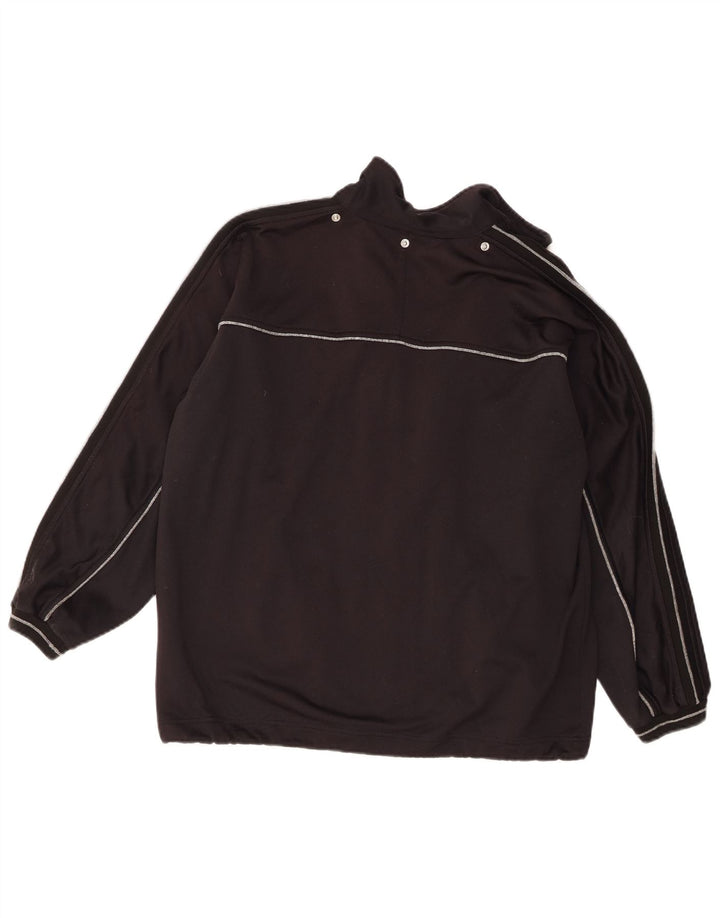 Champion Damen-Trainingsanzug-Oberteil in Übergröße, UK-Größe 10, Größe S, Schwarz, Polyester