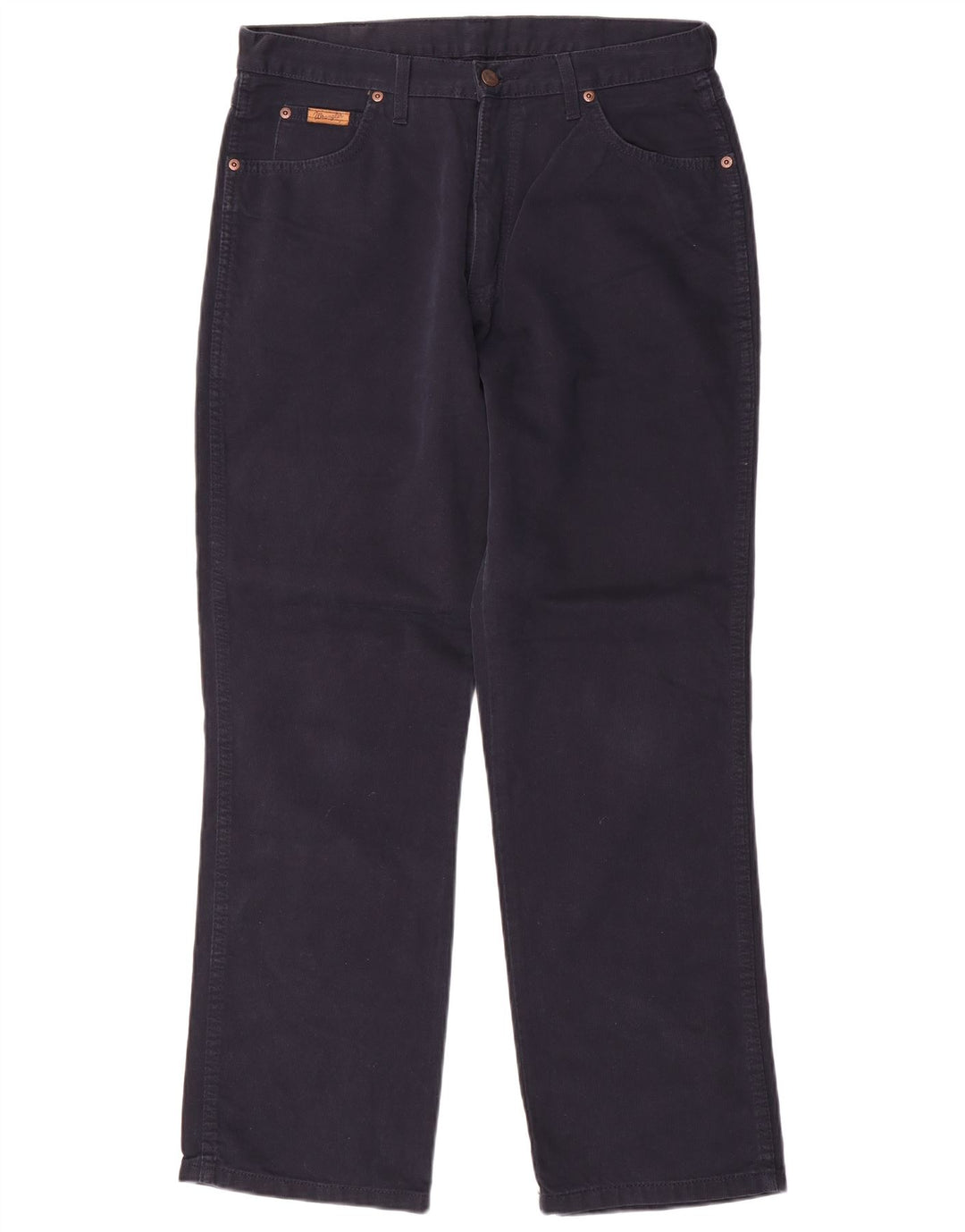 WRANGLER Herren Ohio Straight Freizeithose W34 L30 Marineblaue Baumwolle