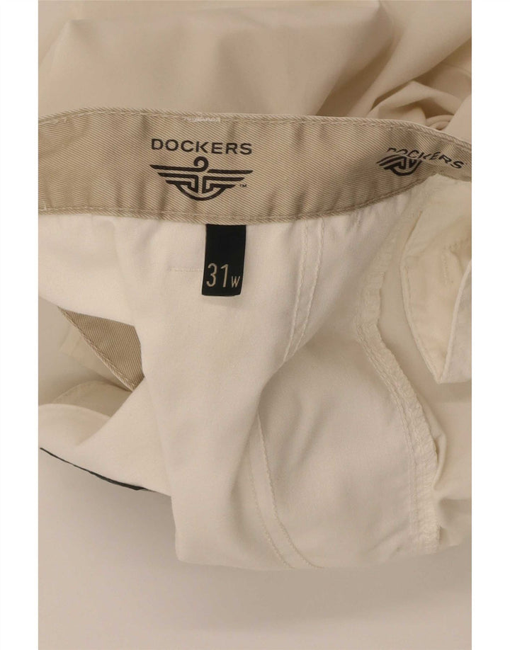 Gerade Capri-Hose für Damen von Dockers, W31, L22, gebrochenes Weiß