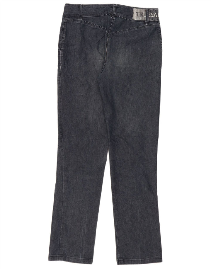 Trussardi Damen Graphic Slim Jeans W26 L31 Marineblau