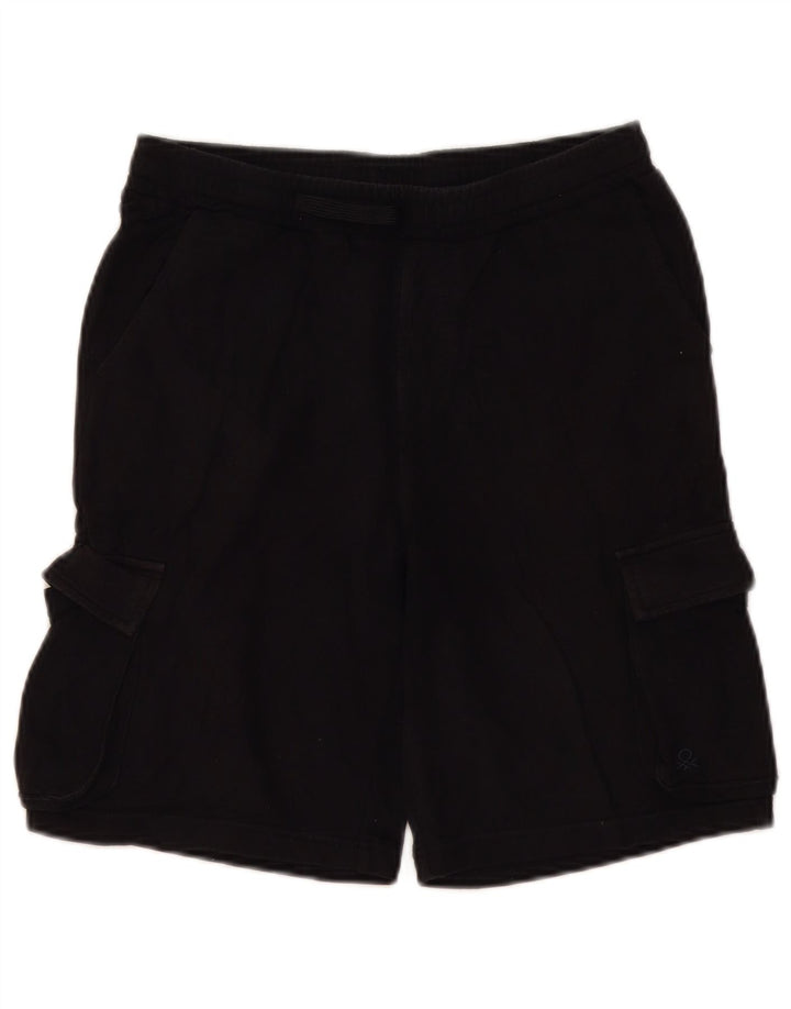 Benetton Herren-Sportshorts, Größe S, Schwarz
