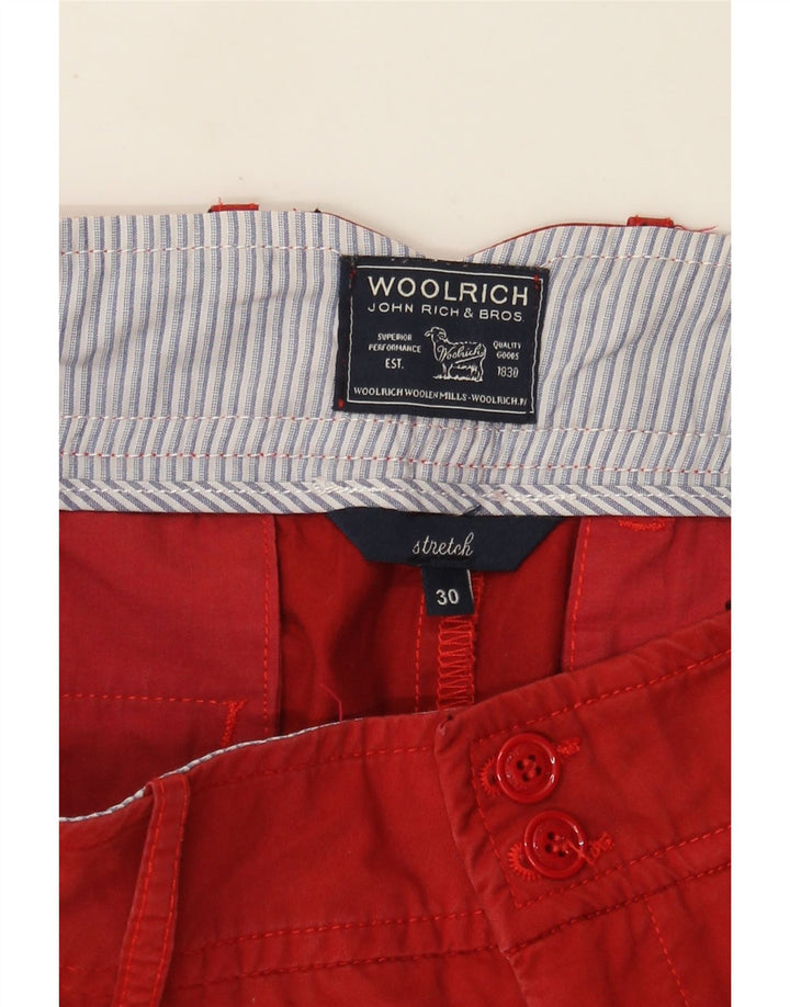Woolrich Gerade Chino-Hose für Damen, W30, L27, Rot