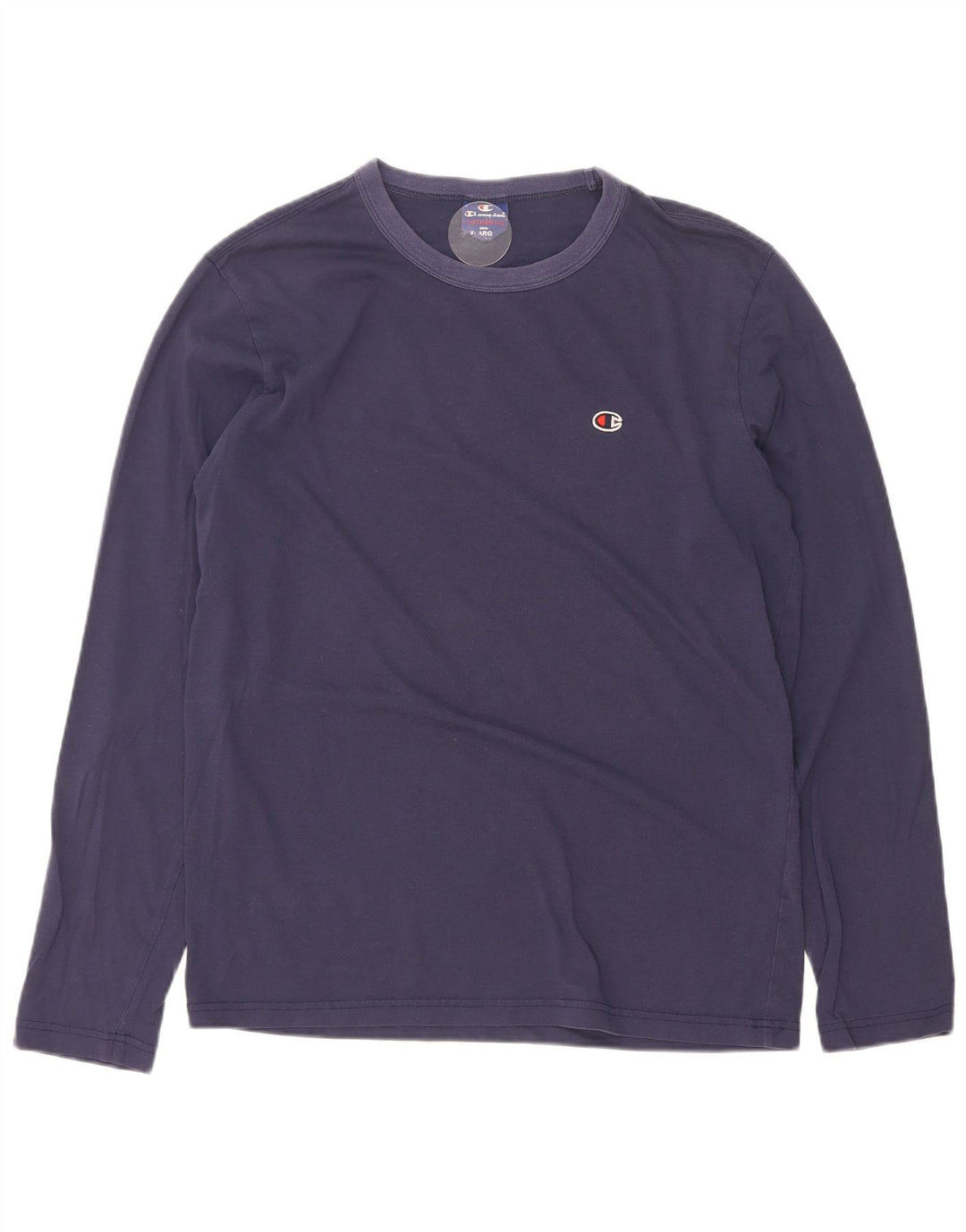 Champion Herren-Langarmshirt, langärmelig, XL, Marineblau, Baumwolle