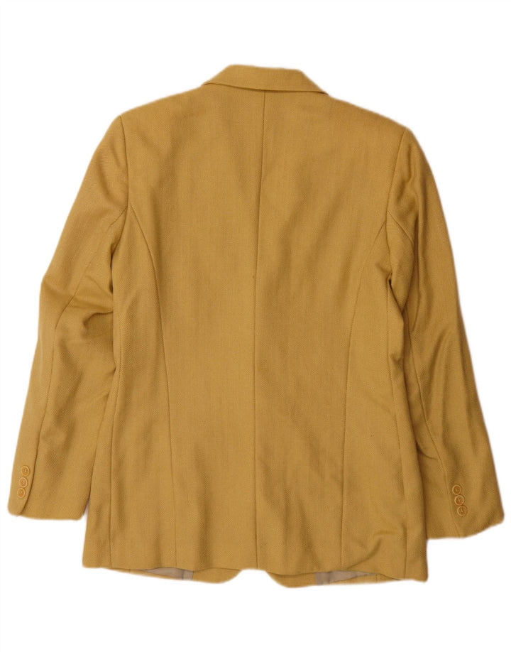 Pollini Damen Sartoria 2-Knopf-Blazerjacke IT 44 Mittelgelb