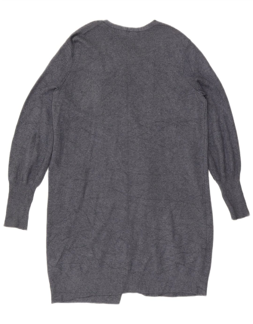 Marks & Spencer Damen Longline Open Cardigan Pullover UK 10 Small Grau