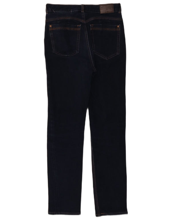 Marks & Spencer Damen Slim Jeans UK 8 Small W28 L26 Marineblau Baumwolle