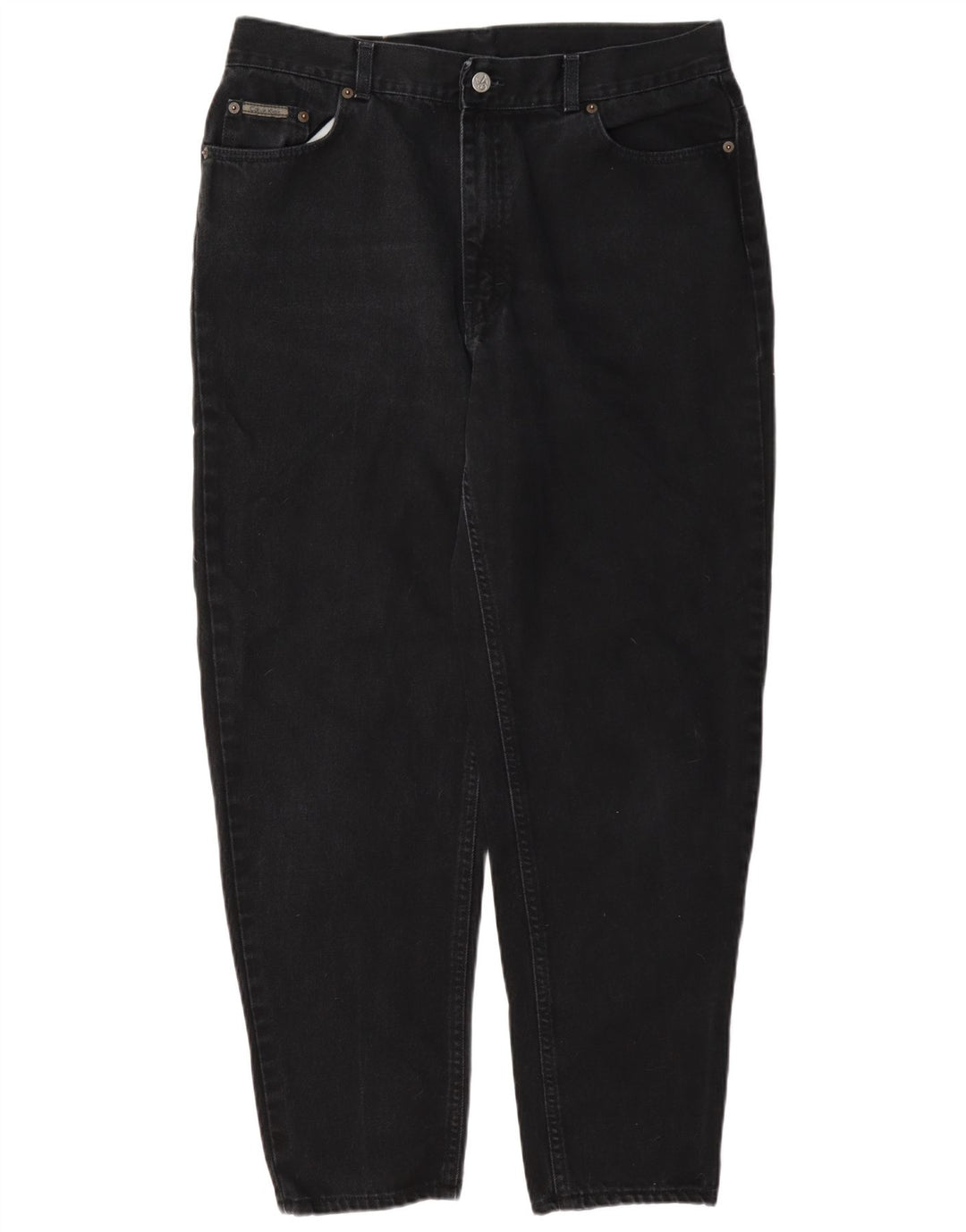 Calvin Klein Herren Tapered Jeans W36 L30 Schwarze Baumwolle
