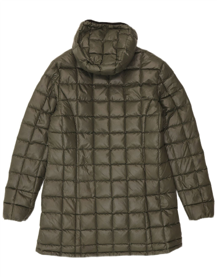 K-Way Damen Kapuzen-Wendemantel mit Wattierung, US 6, Mittel, Schwarz, Farbblock