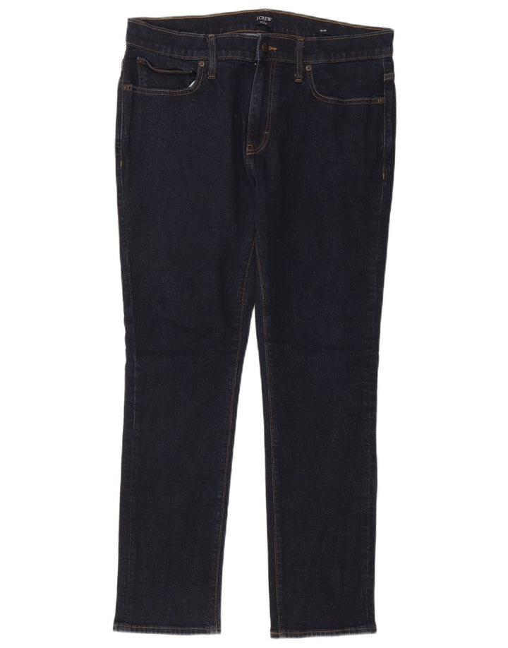 J. Crew Herren Slim Jeans W34 L30 Marineblau Baumwolle