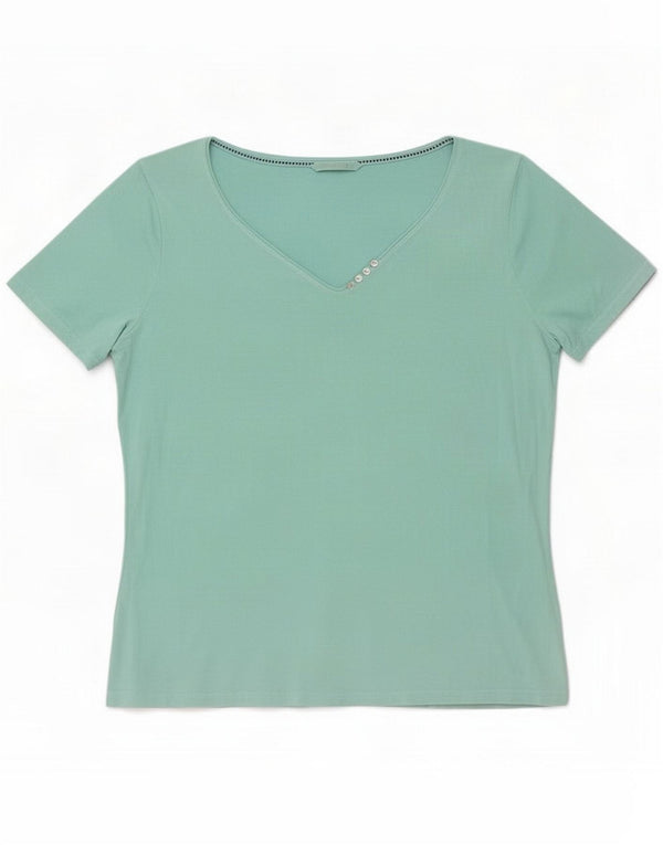 Fat Face Damen T-Shirt Top UK 18 XL Türkis