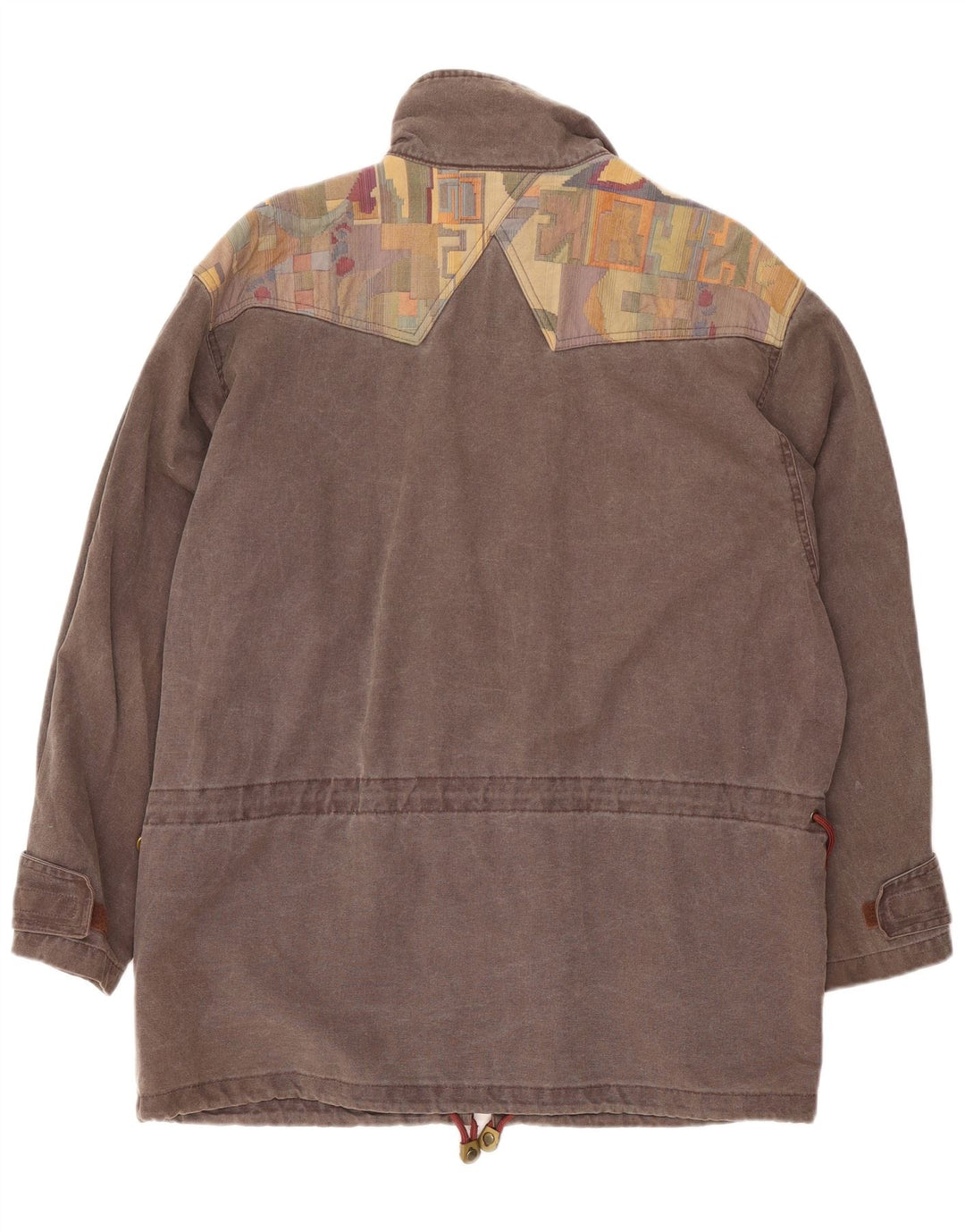 SALEWA Herren-Utility-Jacke UK 42 XL Graue Colourblock-Baumwolle