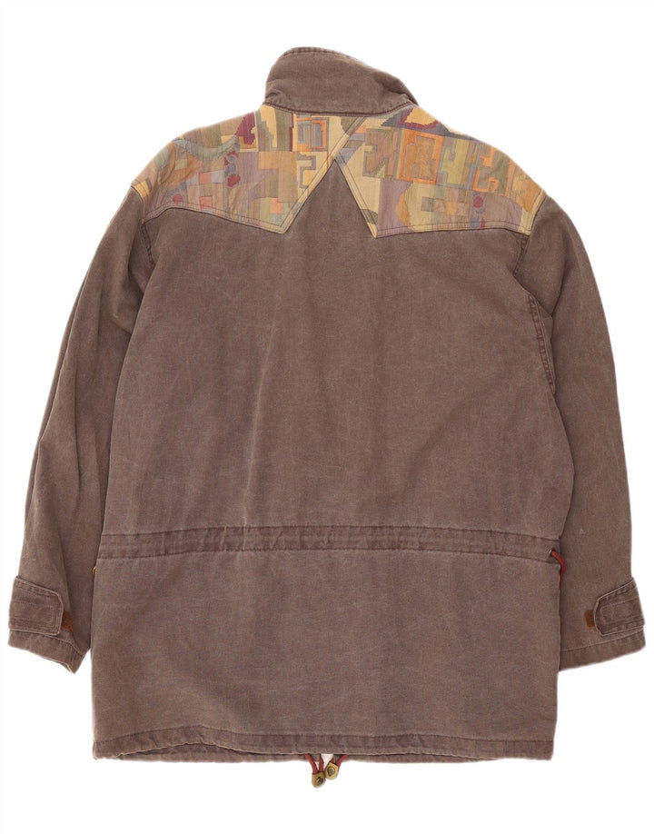 SALEWA Herren-Utility-Jacke UK 42 XL Graue Colourblock-Baumwolle