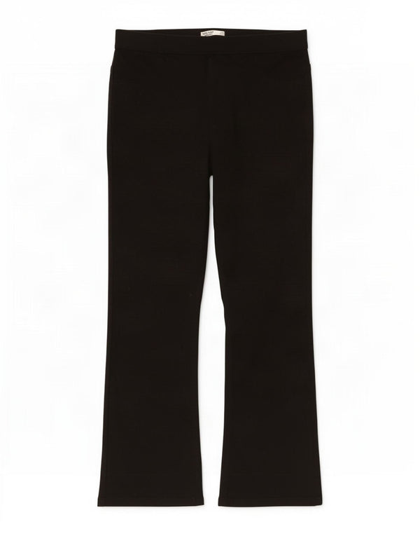 Marks & Spencer Damen Bootcut Freizeithose UK 16 Large W34 L28 Schwarz