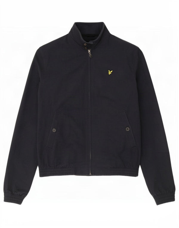 Lyle & Scott Herren Bomberjacke UK 40 Large Marineblau Baumwolle