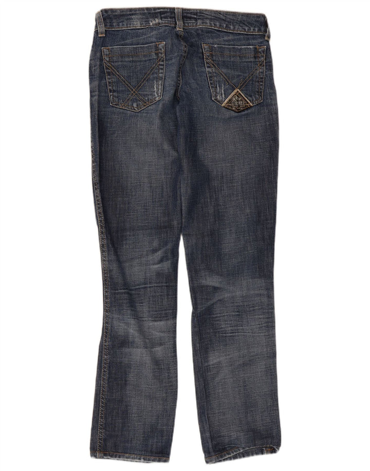 Roy Rogers Damen Distressed Straight Jeans IT 42 Medium W28 L30 Blau