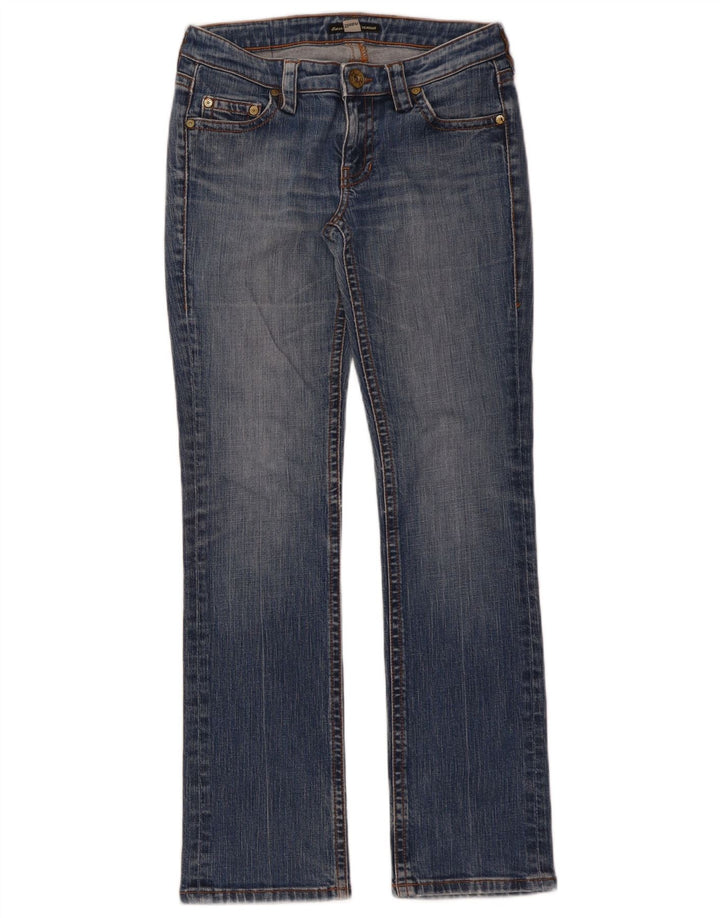 GUESS Damen Straight Jeans W29 L30 Blaue Baumwolle