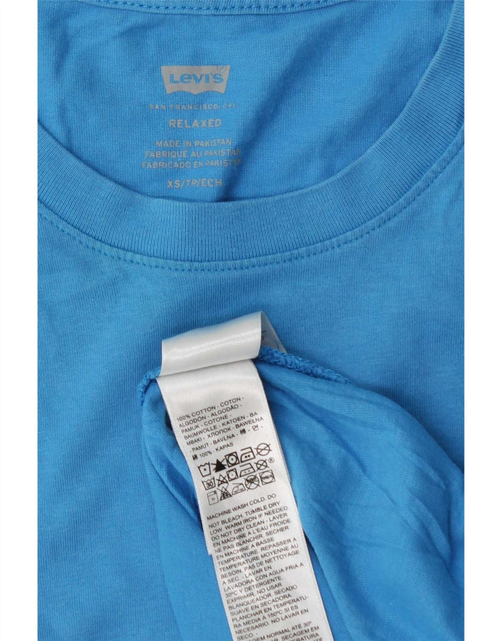 Levi's Herren Relaxed T-Shirt Top XS Blau Baumwolle