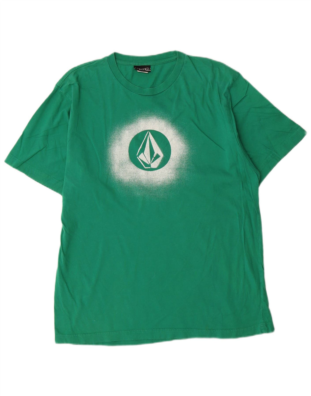 Volcom Herren-T-Shirt mit Grafik, groß, grüne Baumwolle