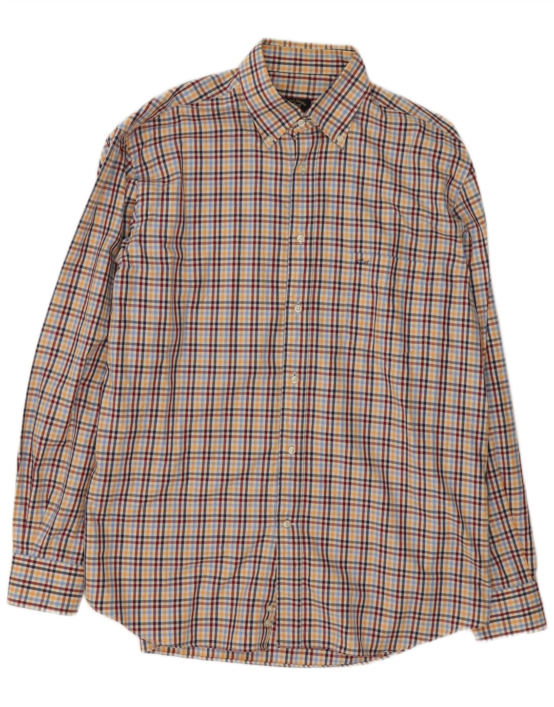 Paul & Shark Herren-Flanellhemd, Größe 43, XL, mehrfarbig, kariert, Baumwolle