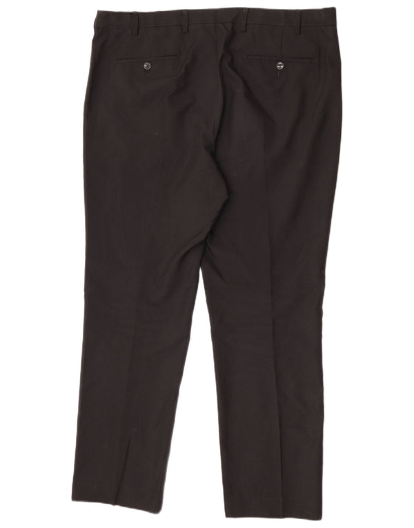 Marks & Spencer Herren-Chinohose mit gerader Passform und normaler Passform, W40 L31, Schwarz