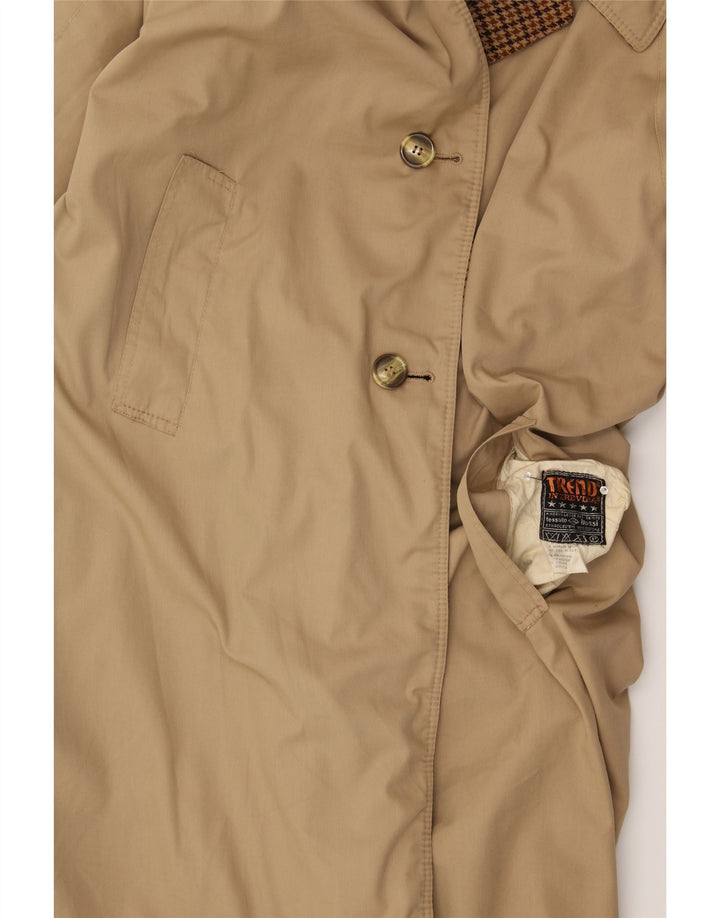 TREND IN TREVIRA Herren Wendemantel UK 38 Mittelbeige Polyester