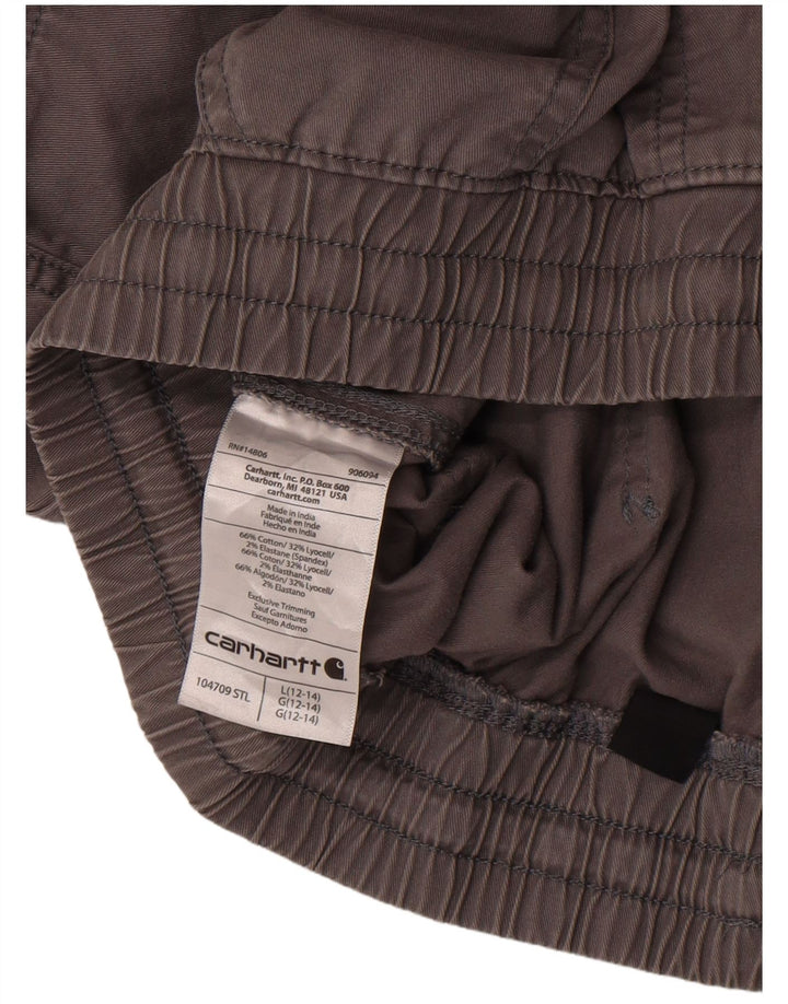 Carhartt Damen Shorts US 12 Large W32 Graue Baumwolle