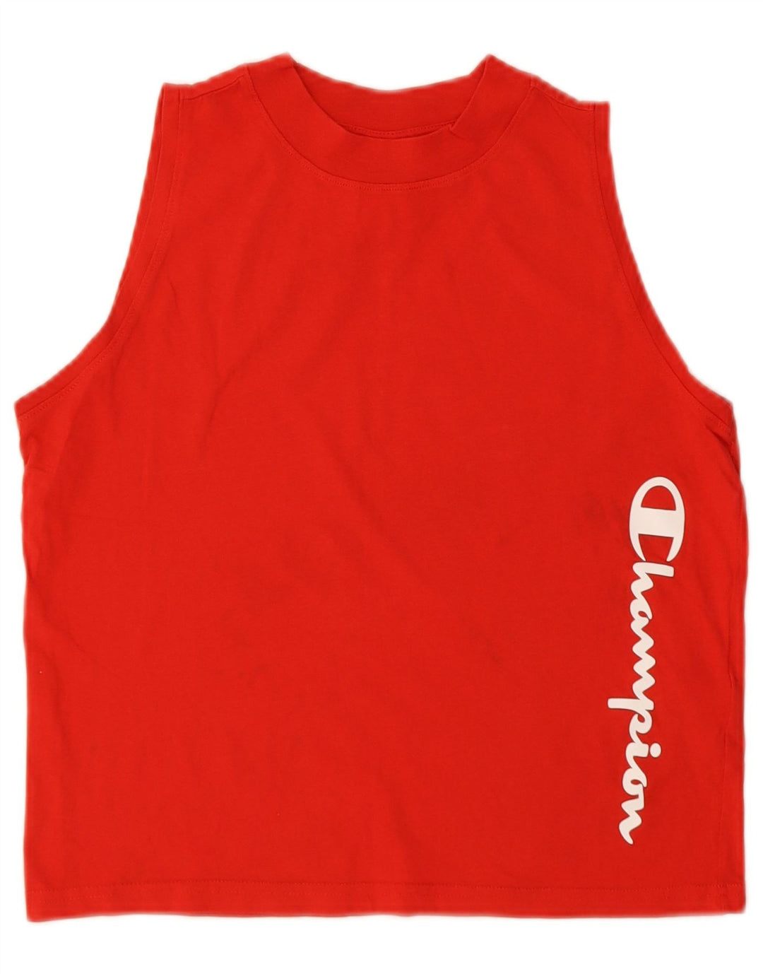 Champion Womens Graphic Vest Top UK 10 Small Rote Baumwolle