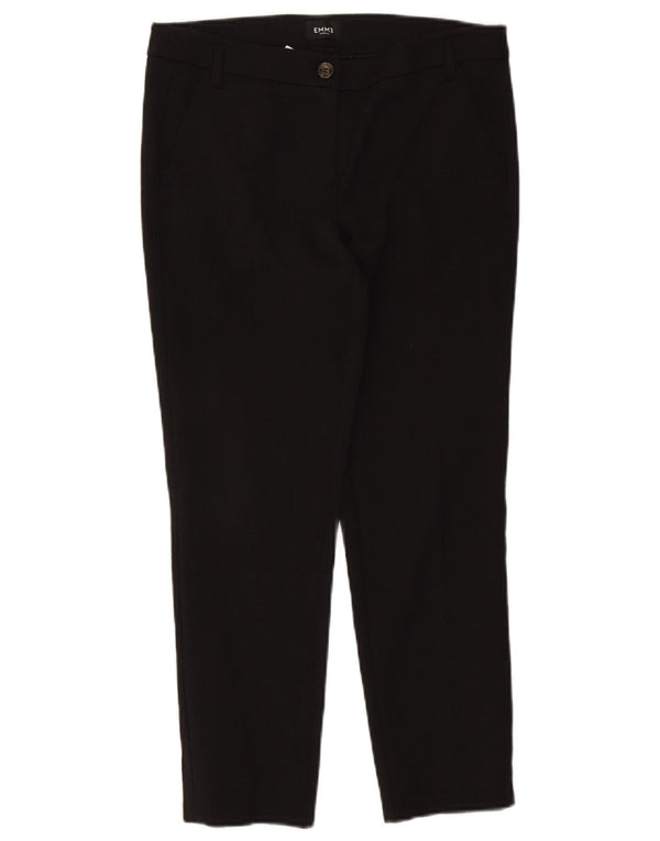 Marella Damen EMME Slim Chino Hose UK 10 Small W32 L26 Schwarz Baumwolle