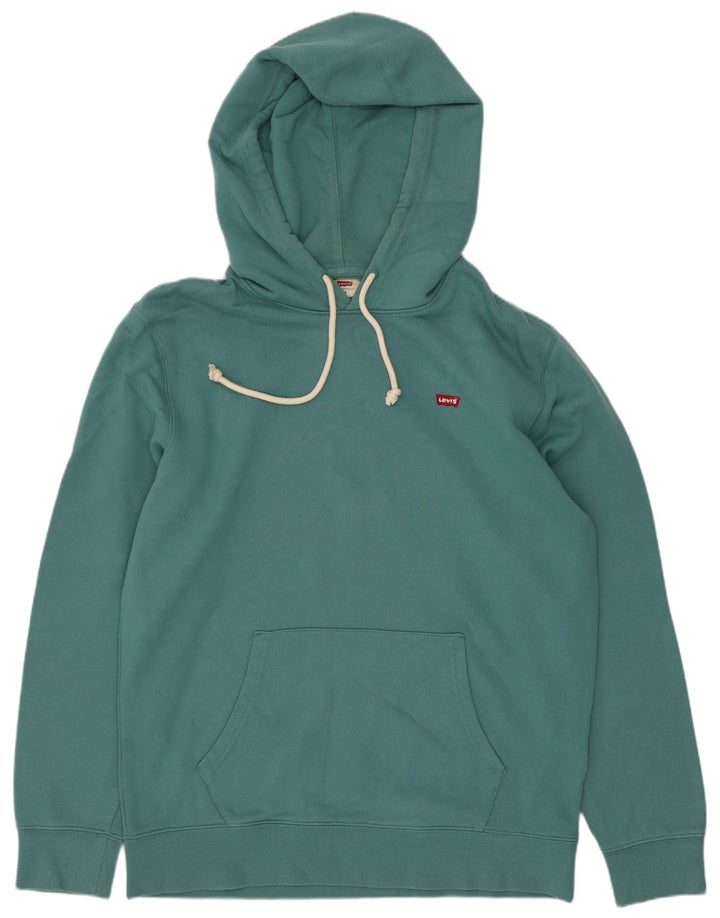 Levi's Herren Standard Kapuzenpullover aus mittelblauer Baumwolle