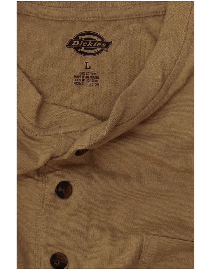 Dickies Herren T-Shirt Top Large Beige Baumwolle
